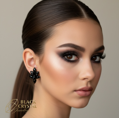 DANCE JEWELLRY BLACK CRYSTAL